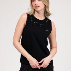 Camiseta sin mangas y fantasía negra ANEKKE. Modelo 42281-112. Tallas S/M L/Xl