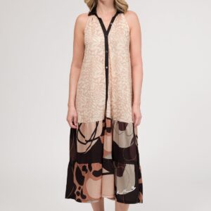 Vestido camisero sin mangas ANEKKE. Modelo 42288-113. Tallas S/M L/XL.