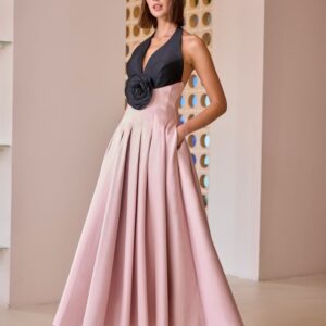 Vestido de fiesta CARLA RUIZ. Modelo 52623. Talla 38.