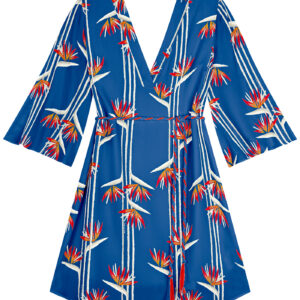 Vestido LEZaLEZ. Modelo 5351E. Tallas S M y L. Disponible en color azul.