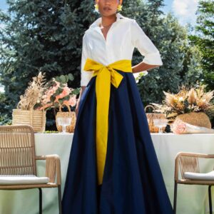 Vestido largo con manga BETZZIA. Modelo 26217. Tallas 38 y 42.