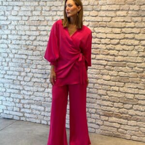 Conjunto de blusa y pantalón MAY VARELA. Modelo 26416. Tallas L XL y XXL.