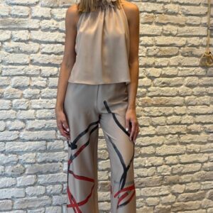 Conjunto de top y pantalón MAY VARELA. Modelo 26412. Tallas M L XL.