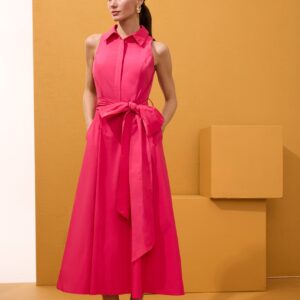 Vestido con lazada en la cintura ARGGIDO. Modelo 49638. Tallas 42 44 46.