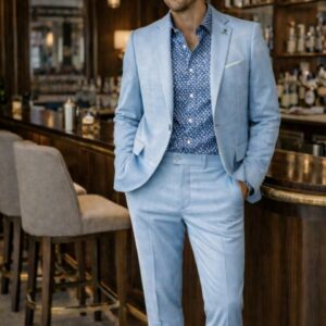 Traje Slim fit Dark & Fish. Modelo 40189. Tallas 48 50 52 54 56.