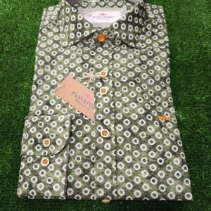 Camisa estampada de manga larga PASSAPORT. Modelo CADAQUES. Color 1. Tallas m L XL XXL.
