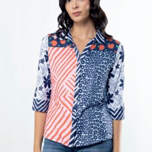 Camisa estampada MISS SIDECAR. Modelo APOLONIA. Tallas M L XL XXL.