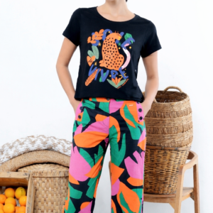 Conjunto de camiseta y pantalón MISS SIDECAR. Modelo ANTONIA/FATIMA. Tallas L XL XXL.