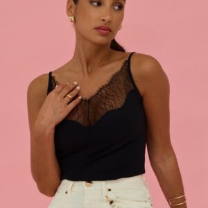 Top de vestir SCRIPTA. Modelo 260146. Color negro. S M L XL.