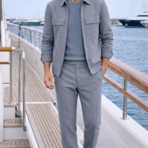 Conjunto de chaqueta y pantalón DARK&FISH. Modelo 60192/60492 Blue. Tallas M L XL XXL.