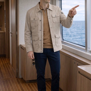 Chaqueta tipo safari DARK&FISH. Modelo 60159. Tallas S M L XL XXL.