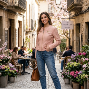 Chaqueta ecopiel AZS PROJECT. Modelo SUIZA. Tallas 40 y 44.