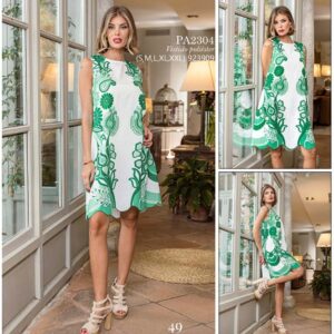 Vestido corto ENCANDILATA. Modelo PA2304. Tallas M L XL.