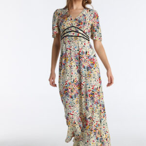 Vestido largo estampado Lois. Código 145413. Tallas s M L XL XXL.