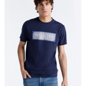 Camiseta de algodón azul SUX VALVES. Código 145575. Referencia 551841706/368. Tallas M L XL XXL.