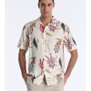 Camisa estampada de manga corte BENDORFF. Código 144920. Referencia 840975638/111. Tallas M L XL XXL 3XL.