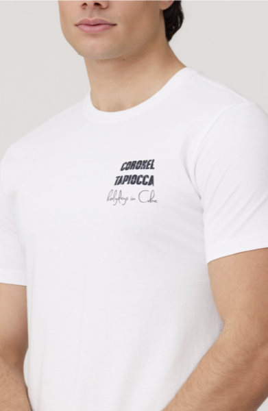 Camiseta con dibujo en espalda CORONEL TAPIOCA. Modelo 16511 CUBA. Tallas M L y XL - Imagen 3