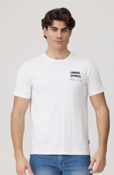 Camiseta con dibujo en espalda CORONEL TAPIOCA. Modelo 16511 CUBA. Tallas M L y XL