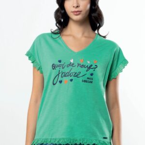 Camiseta MOSS SIDECAR. Modelo ANDREA. Tallas M L XL xxl