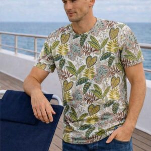 Camiseta estampada DARK&FISH. Modelo 50683. Tallas L y XL.
