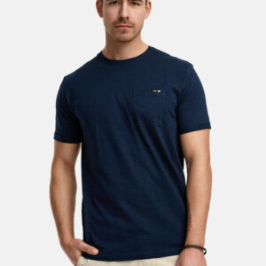 Camiseta básica con detalle de bolsillo y bordado INDICODE. Modelo INAndorra. Tallas M L 3XL y 4XL.