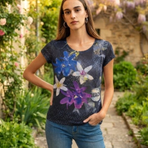 Camiseta estampada YES ZEE. Modelo T236/Y101/2004. Solo talla M.