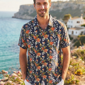 Camisa estampada INDICODE. Modelo INVilla. Solo talla XL.
