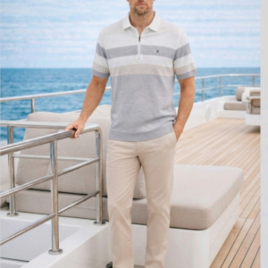 Polo de punto fino DARK & FISH. Modelo 60251. Solo talla L.
