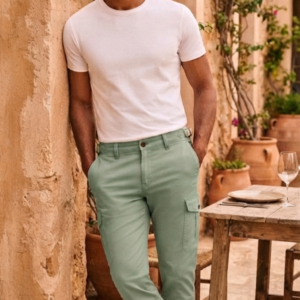 Pantalón cargo Slim Fit DARK & FISH. Modelo 40268. Tallas 38 y 40.