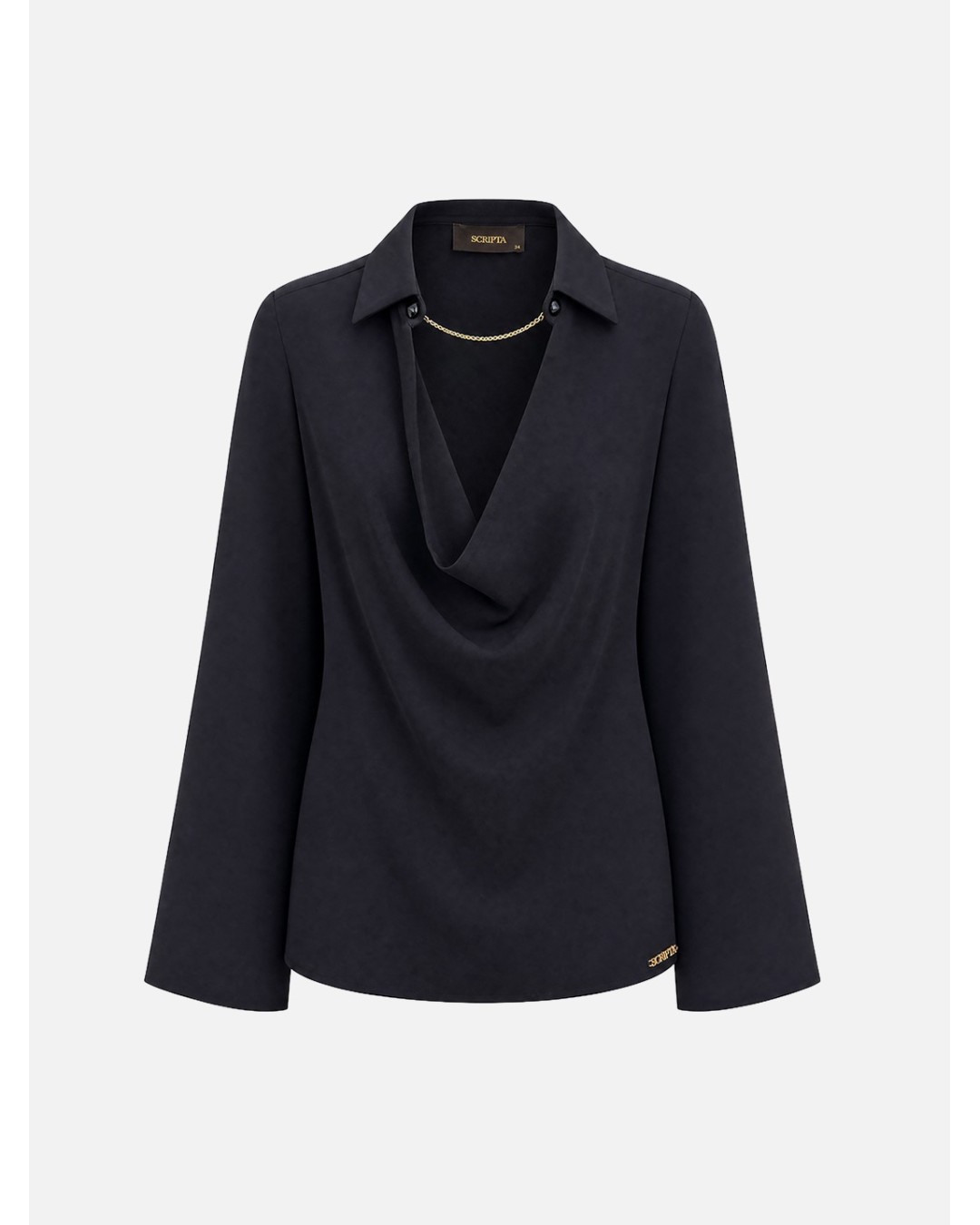 Camisa SCRIPTA. Modelo 265076. Disponible en color negro y granate. Tallas granate 38 40 42. Negro 40 42 44. - Imagen 8