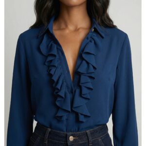 Blusa con volantes SCRIPTA. Modelo 265117. Tallas 38 40 y 42.