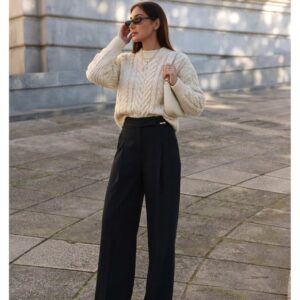 Pantalón SCRIPTA. Modelo 265090. Disponible en color negro y granate. Tallas 38 40 42 44 46.