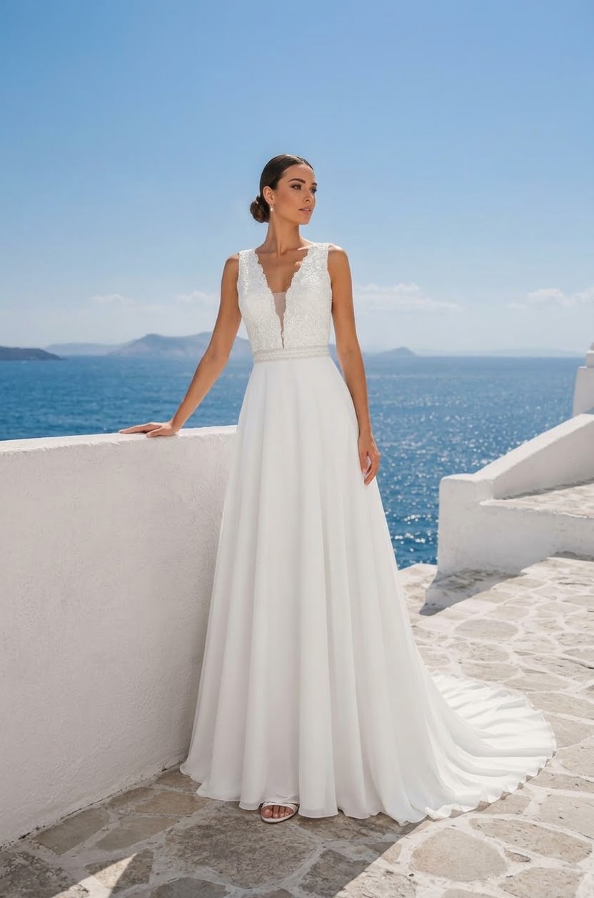 Vestido de novia ALMA & GEMELA. Modelo 27101. Tallas 40 42 44 46. - Imagen 2
