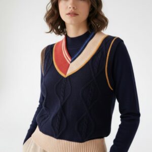 Chaleco de punto WNTCOLLECTION. Modelo 226248. Tallas S M L.