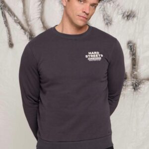 Sudadera con serigrafía en espalda SIDECAR. Modelo DALLAS. Tallas M L XL.